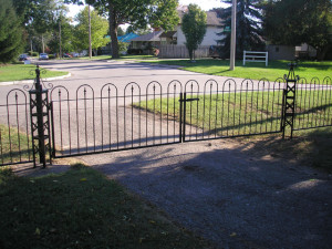 Iron Fence With Gate
