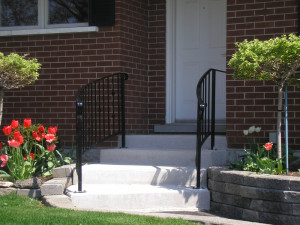 curved slop railing