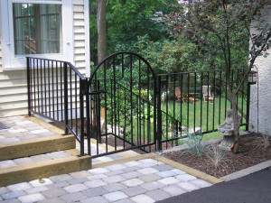 railing with gate